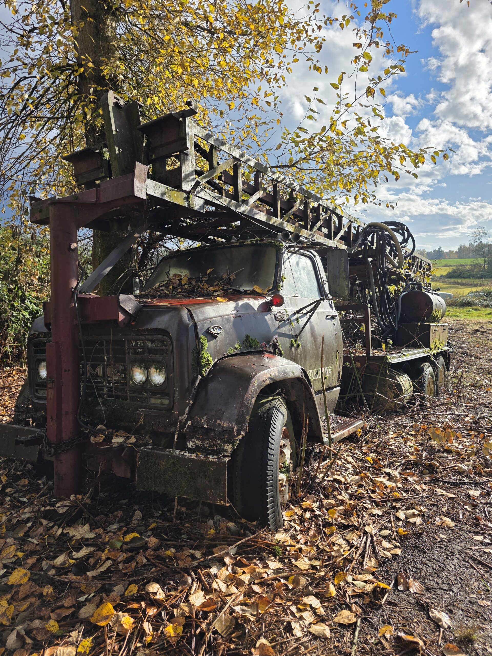 Scrap rusted tractor cab equipment removal