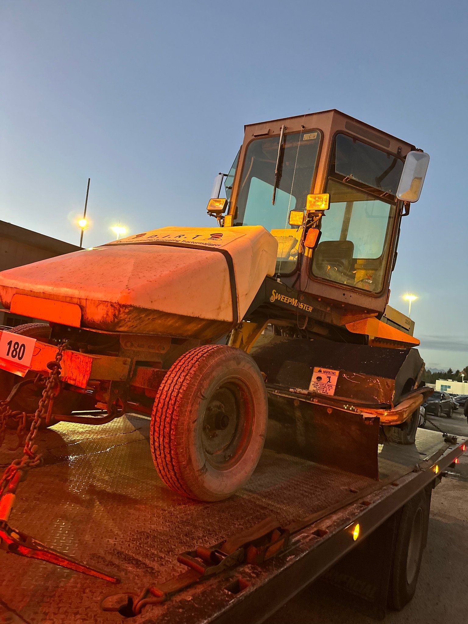 Industrial sweeper machine removal Langley