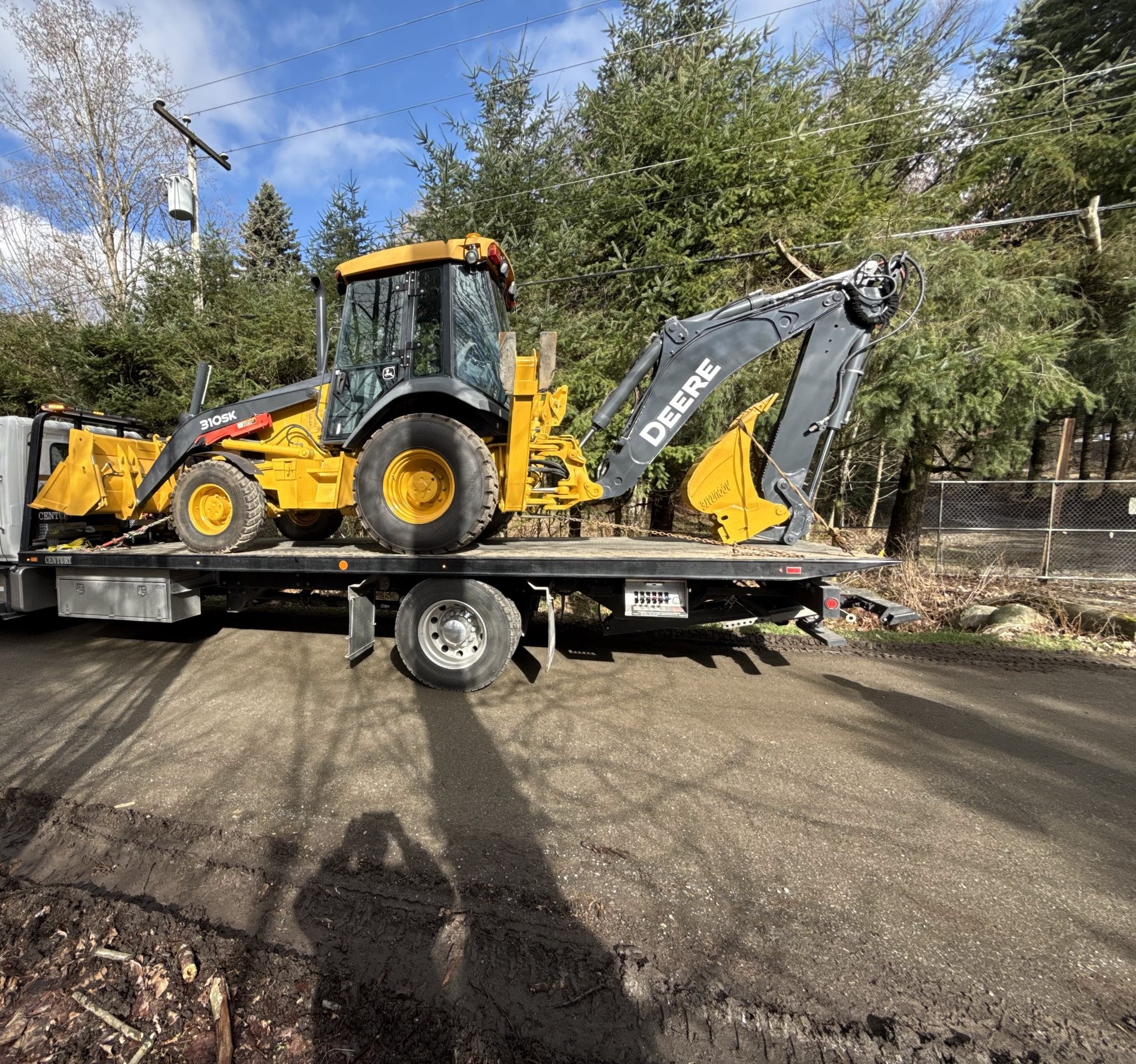 Scrap backhoe removal Langley BC