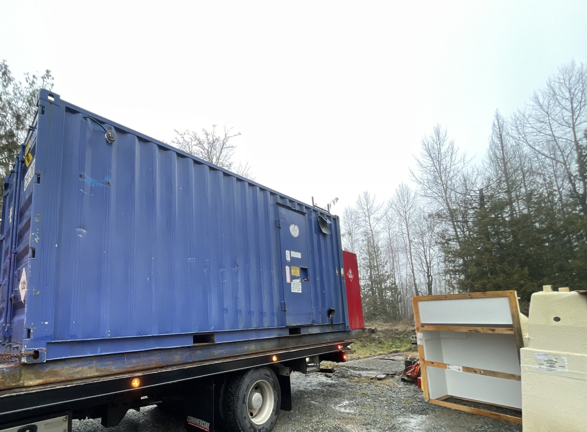Scrap metal container industrial removal Langley